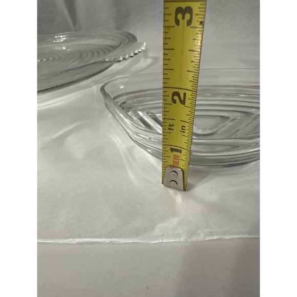 VTG 1938-43 Anchor Hocking clear Manhattan relish tray triangle inserts dish - Picture 10 of 10